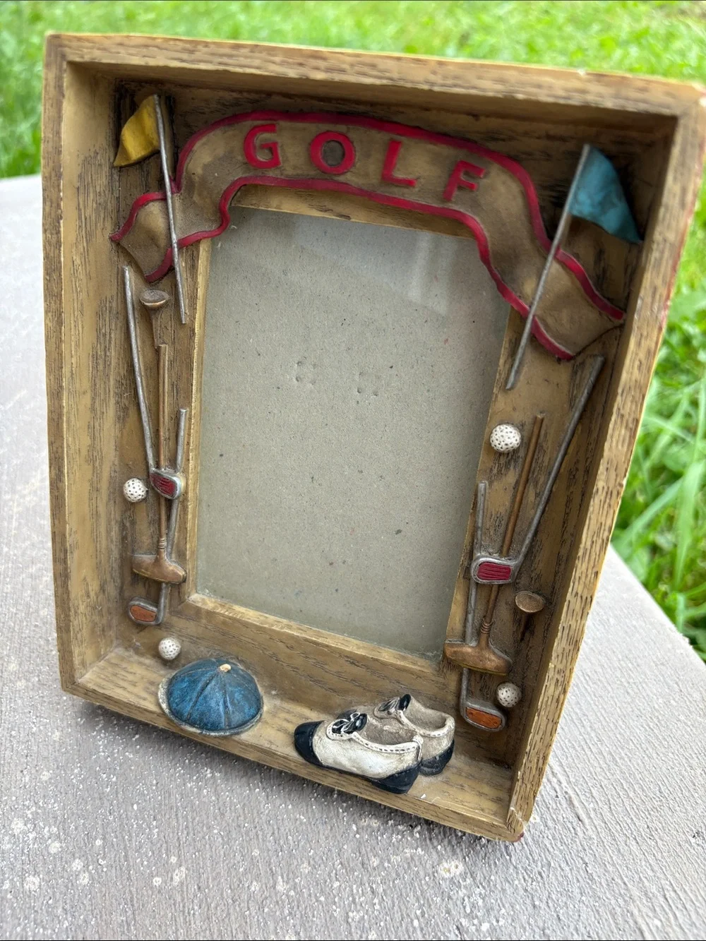 Vintage wood framed